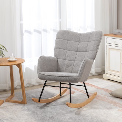 Berber fleece nursery glider - fleece,