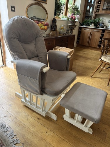 Grey upholstered glider - grey,