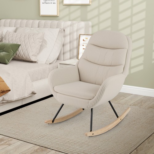 Upholstered rocking chair - upholstered,