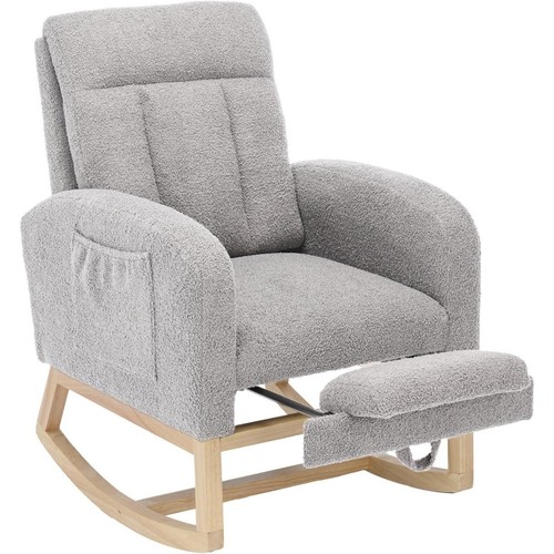 Rocking nursing chair grey - chair,