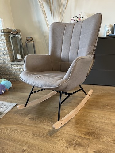 Grey rocking chair black - grey,