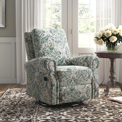 Blue print swivel rocker - blue,